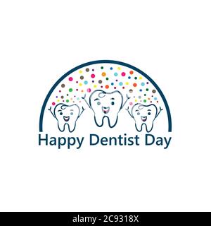 Welt Tag des Zahnärztln Vektor Design Template.EPS 10 Stock Vektor