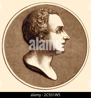 Charles-Louis de Secondat, Baron de La Brède et de Montesquieu, 1689 – 1755, französischer Richter und politischer Philosoph Stockfoto