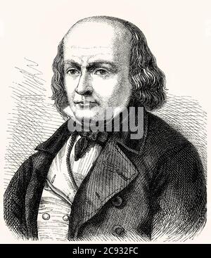 Pierre-Jean de Béranger, 1780 - 1857, französischer Dichter und Chansonnier Stockfoto