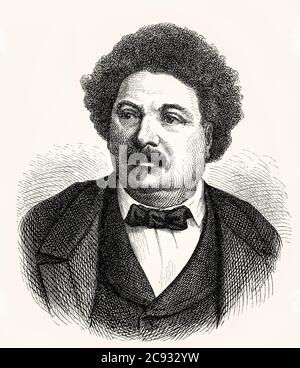 Alexandre Dumas, 1802–1870, Alexandre Dumas père, französischer Schriftsteller Stockfoto