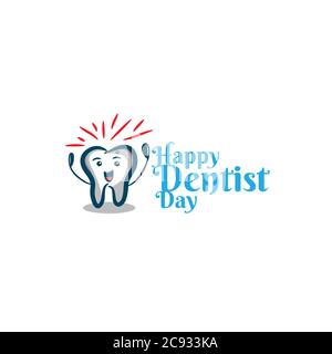Welt Tag des Zahnärztln Vektor Design Template.EPS 10 Stock Vektor