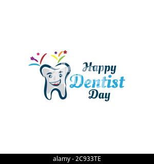 Welt Tag des Zahnärztln Vektor Design Template.EPS 10 Stock Vektor