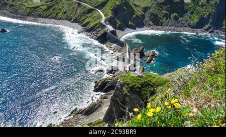 Dragonstone Treppe Kloster San Juan de Gaztelugatxe Stockfoto