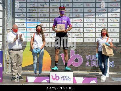 Burgos, Spanien. Juli 2020. Nach der Krise um die Covid19 kehrt das Radsport-Team mit dem Start der Radtour durch Burgos zurück, mit der Etappe zwischen Burgos und dem Mirador del Castillo. Burgos, 28. Juli 2020 nur Bilder für redaktionelle Verwendung Ricardo Ordóñez/Cordon Press Credit: CORDON PRESS/Alamy Live News Stockfoto