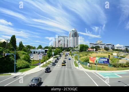 Esquimalt Road in Victoria BC, Kanada. Stockfoto