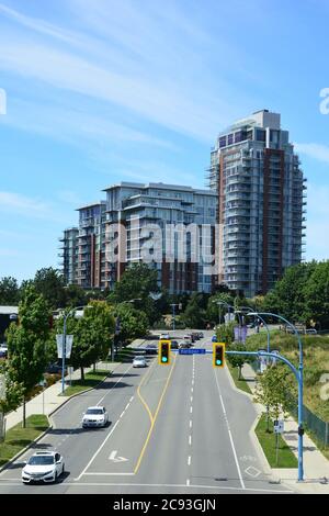 Esquimalt Road in Victoria BC, Kanada. Stockfoto