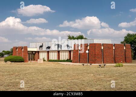 Blackwater Draw Museum, Portales, New Mexico USA Stockfoto