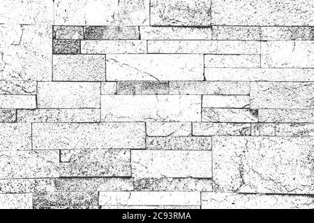 Distress alten Ziegelwand Textur. EPS8-Vektor. Stock Vektor
