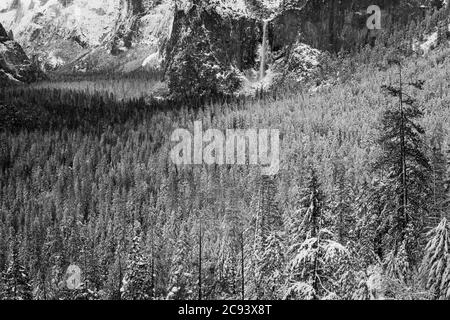 Yosemite Valley nach einem Wintersturm, Yosemite National Park, Kalifornien USA Stockfoto