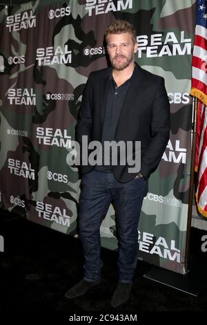 LOS ANGELES - FEB 25: David Boreanaz bei der 'Seal Team' Vorführung im ArcLight Hollywood am 25. Februar 2020 in Los Angeles, CA Stockfoto