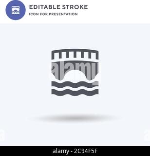 Graals Icon Vektor, gefüllt flaches Zeichen, solides Piktogramm isoliert auf weiß, Logo Illustration. Symbol Kanäle für Präsentation. Stock Vektor