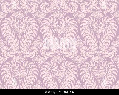 Mode Nahtloses Design mit monochrom rosa Muster. Damask Hintergrund. Klassische Luxus altmodische Ornament, Royal viktorianischen Textur für Wallpape Stockfoto