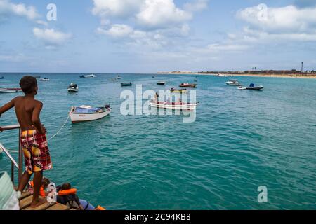 Cabo Verde Auf Der Insel Santa Maria Stockfoto