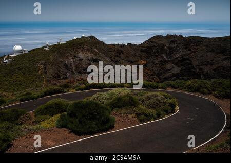 La Palma, Spanien. Juli 2020. Carlsberg Meridian Telescope in Roque de los Muchachos Observatory, wo einige der weltweit größten Teleskope am höchsten Punkt auf der Insel La Palma auf den Kanarischen Inseln befinden Quelle: Marcos del Mazo/Alamy Live News Stockfoto