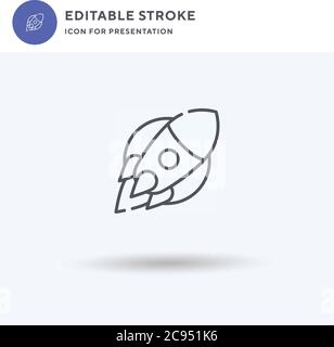 Start Symbol Vektor, gefüllt flache Zeichen, solide Piktogramm isoliert auf weiß, Logo-Illustration. Startsymbol für die Präsentation. Stock Vektor