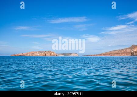 Isla Gallo, Isla Espirito Santo und Isla Ballena im Golf von Kalifornien, BCS, Mexiko. Stockfoto