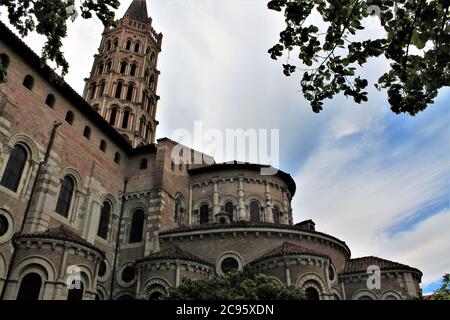 Saint Sernin Basilika in Toulouse Stadt - UNESCO-Weltkulturerbe, Haute Garonne, Okzitanien Region, Frankreich Stockfoto