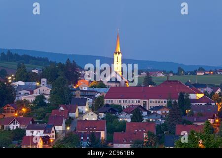 Geographie / Reisen, Deutschland, Bayern, Freyung, Pfarrkirche Mariä Himmelfahrt M, Additional-Rights-Clearance-Info-not-available Stockfoto