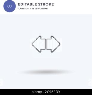 Indikatoren Symbolvektor, gefülltes flaches Zeichen, solides Piktogramm isoliert auf weiß, Logo-Illustration. Symbol für Anzeigen für die Präsentation. Stock Vektor