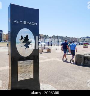 Denkmal für das Essex Scottish Regiment, Dieppe, seine-Maritime, Normandie, Frankreich Stockfoto