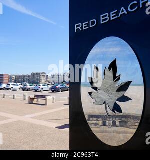 Denkmal für das Essex Scottish Regiment, Dieppe, seine-Maritime, Normandie, Frankreich Stockfoto