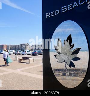 Denkmal für das Essex Scottish Regiment, Dieppe, seine-Maritime, Normandie, Frankreich Stockfoto