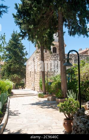 Saint Simeon Kloster, (bekannt vor Ort als San Simon) Katamon, Jerusalem, Israel Stockfoto