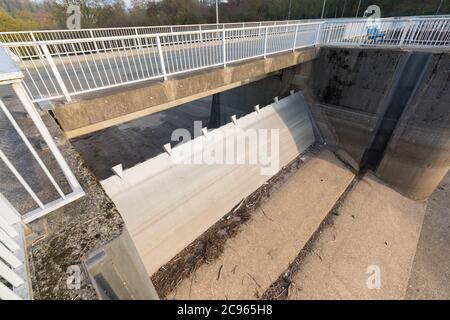 Wand von Wuppersperre, Deutschland Stockfoto