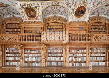 Geographie / Reisen, Deutschland, Bayern, Waldsassen, Klosterbibliothek Waldsassen, Oberpfalz, Additional-Rights-Clearance-Info-not-available Stockfoto