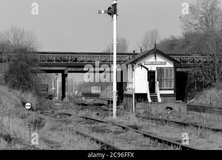 Three Spires Junction, Coventry, West Midlands, England, Großbritannien. April 1987 Stockfoto