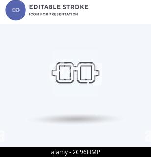 Keine Plastikflaschen Symbolvektor, gefülltes flaches Schild, solides Piktogramm isoliert auf weiß, Logo-Illustration. Symbol für keine Kunststoffflaschen zur Präsentation. Stock Vektor