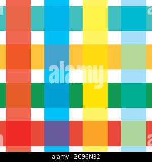 Vektor minimalistischen Karo nahtlose Muster Hintergrund. Einfach karischer tropischer Hintergrund. Wiederholen Sie Gingham modernen Stil Design. All over Print für Stock Vektor