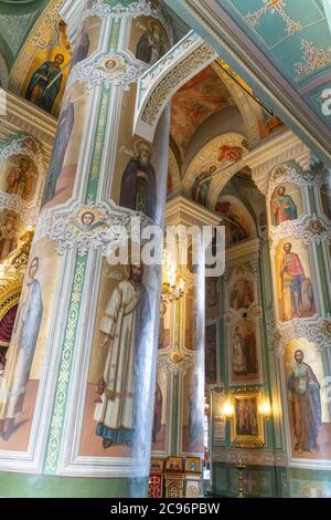 Kasan/Russia-05.07.20:in der orthodoxen Kirche im kasanischen kreml in Tatarstan Stockfoto