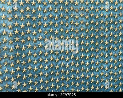 WASHINGTON, D.C., USA - 02. Okt 2017: Washington, D.C./USA-2. Oktober 2017: Sterne am Zweiten Weltkrieg-Denkmal an einem warmen Herbsttag. Stockfoto