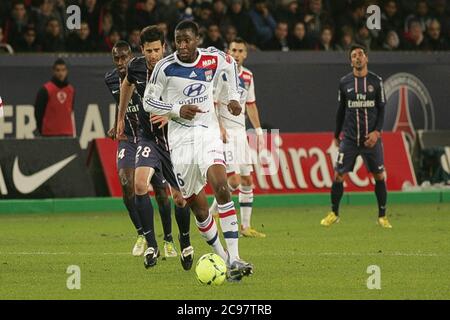 Gueida Fofana während der Ligue 1 2012 - 2013, Paris Saint Germain - Olympique Lyonnais am 16. Décember16 2012 im Parc des Princes, Paris - Foto Laurent Lairys / DPPI Stockfoto