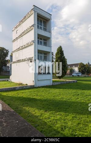 Künstliche Ruinen, Garten der Erinnerung, Altstadtpark, Duisburg, Innenhafen Stockfoto