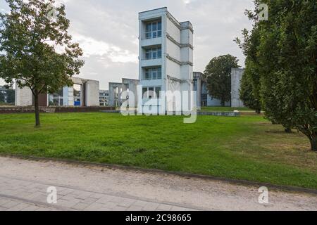 Künstliche Ruinen, Garten der Erinnerung, Altstadtpark, Duisburg, Innenhafen Stockfoto