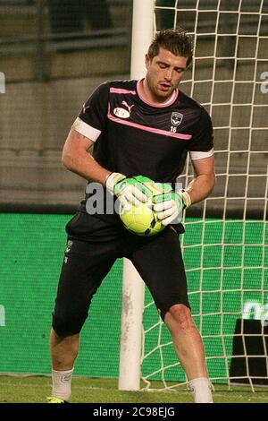 Cédric Carrasso während der Ligue 1 2012 - 2013, Stade Rennais - Girondins Bordeaux am 12. Januar 2013 im Roazon Park, Rennes - Foto Laurent Lairys / DPPI Stockfoto