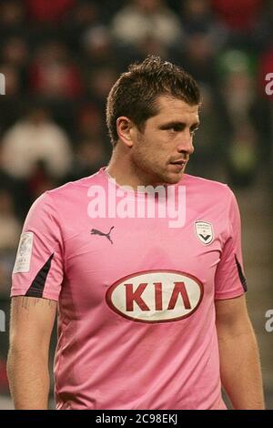 Cédric Carrasso während der Ligue 1 2012 - 2013, Stade Rennais - Girondins Bordeaux am 12. Januar 2013 im Roazon Park, Rennes - Foto Laurent Lairys / DPPI Stockfoto