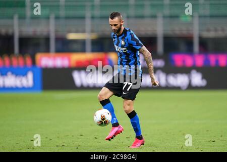 Mailand (ITALIEN) 28. Juli 2020. Italienische Serie A. FC Internazionale gegen SSC Neapel. Marcelo Brozovic vom FC Internazionale . Stockfoto