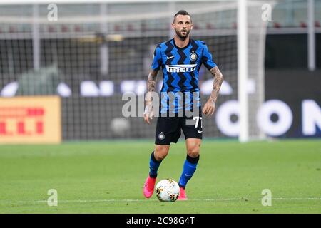 Mailand (ITALIEN) 28. Juli 2020. Italienische Serie A. FC Internazionale gegen SSC Neapel. Marcelo Brozovic vom FC Internazionale . Stockfoto