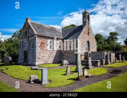 Morham Parish Church and Graveyard, East Lothian, Schottland, Großbritannien. Stockfoto