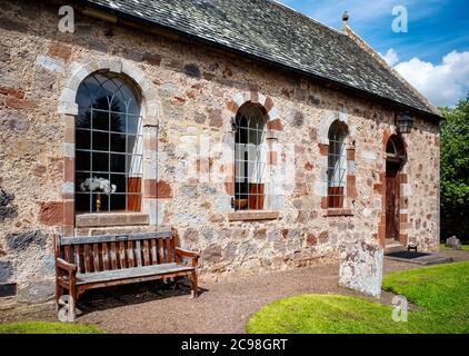 Morham Parish Church and Graveyard, East Lothian, Schottland, Großbritannien. Stockfoto