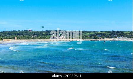 Vazon Bay, Guernsey Channel Islands Stockfoto