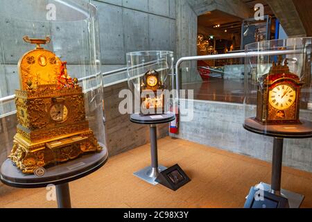 Schweiz, Kanton Neuchatel, La Chaux-de-Fonds, Internationales Uhrenmuseum Stockfoto