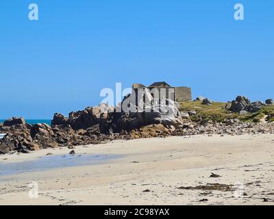 Fort Pembroke, Jaonneuse Bay, Guernsey Channel Islands Stockfoto