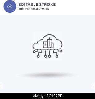 Erhöhen Symbol Vektor, gefüllt flache Zeichen, solide Piktogramm isoliert auf weiß, Logo-Illustration. Symbol für Präsentation vergrößern. Stock Vektor