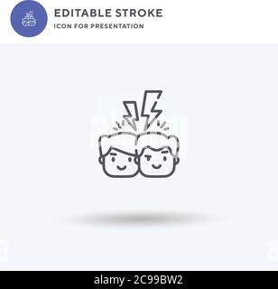 Melone Icon Vektor, gefüllt flache Zeichen, solide Piktogramm isoliert auf weiß, Logo-Illustration. Melone-Symbol für die Präsentation. Stock Vektor