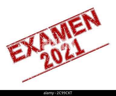 Stempel GRADUATE 2021 mit Abrieb auf weißem Hintergrund. Der Grunge-Stil. Vektorgrafik. Sprache Schwedisch Stock Vektor