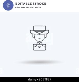 Kein funktionierendes Icon-Vektor, gefülltes flaches Schild, solides Piktogramm isoliert auf Weiß, Logo-Illustration. Kein funktionierendes Symbol für Präsentation. Stock Vektor